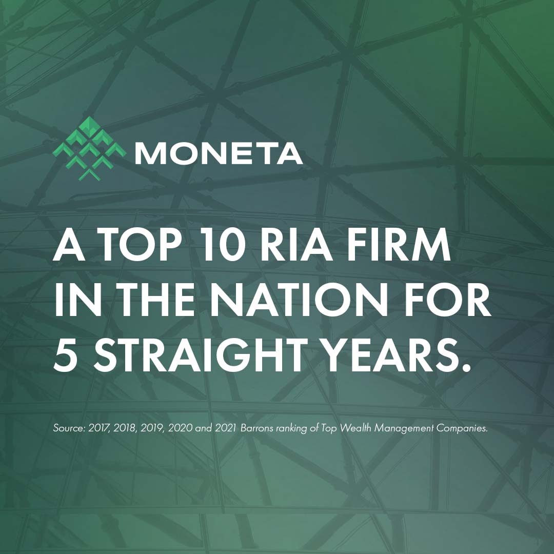 Barron’s again ranks Moneta among nation’s Top 10 RIAs for combination of quality and scale