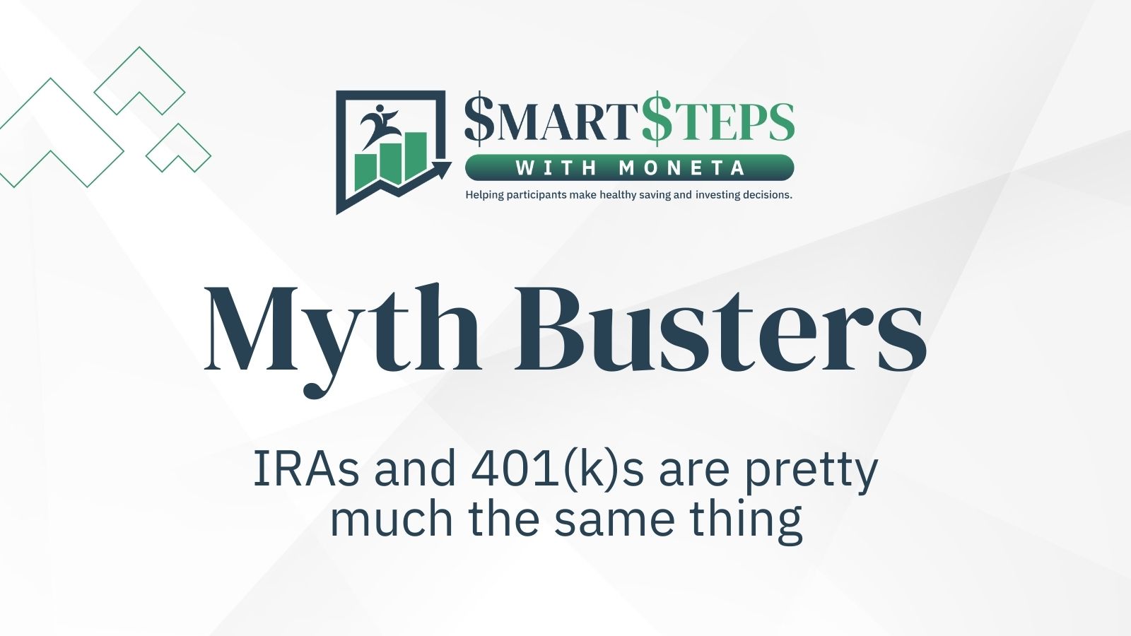January 2026 Myth Busters – IRAs and 401(k)s are Pretty Much the Same Thing